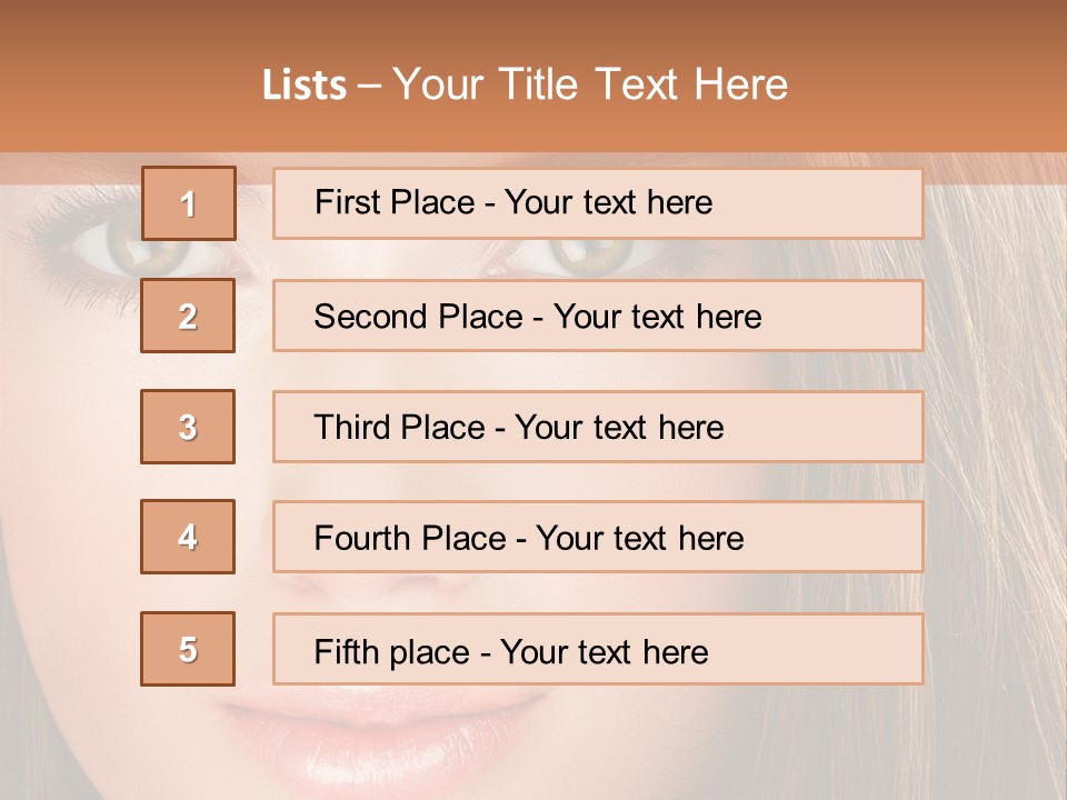 Face Vogue Young PowerPoint Template