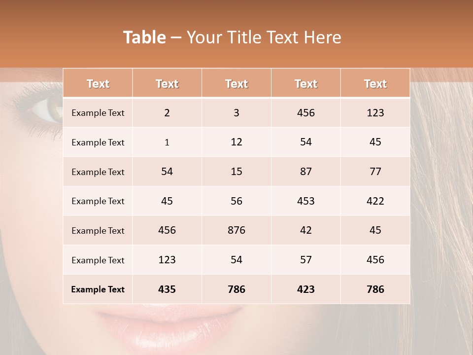 Face Vogue Young PowerPoint Template