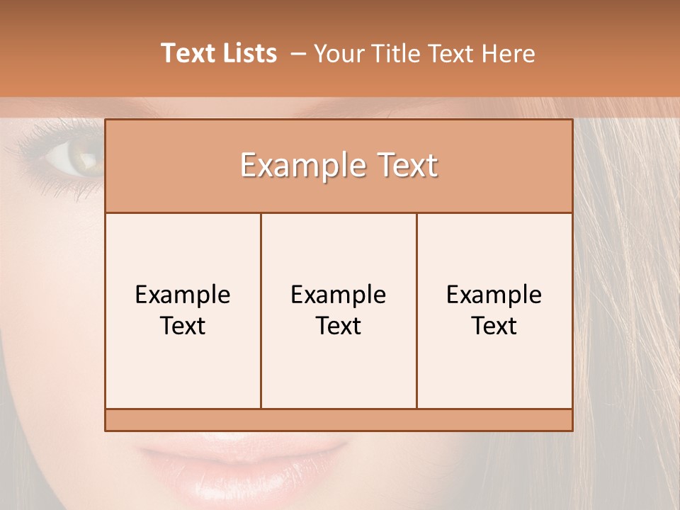 Face Vogue Young PowerPoint Template