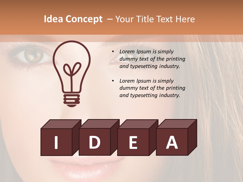 Face Vogue Young PowerPoint Template