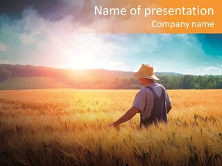 Land Ground Man PowerPoint Template