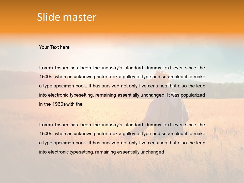 Land Ground Man PowerPoint Template