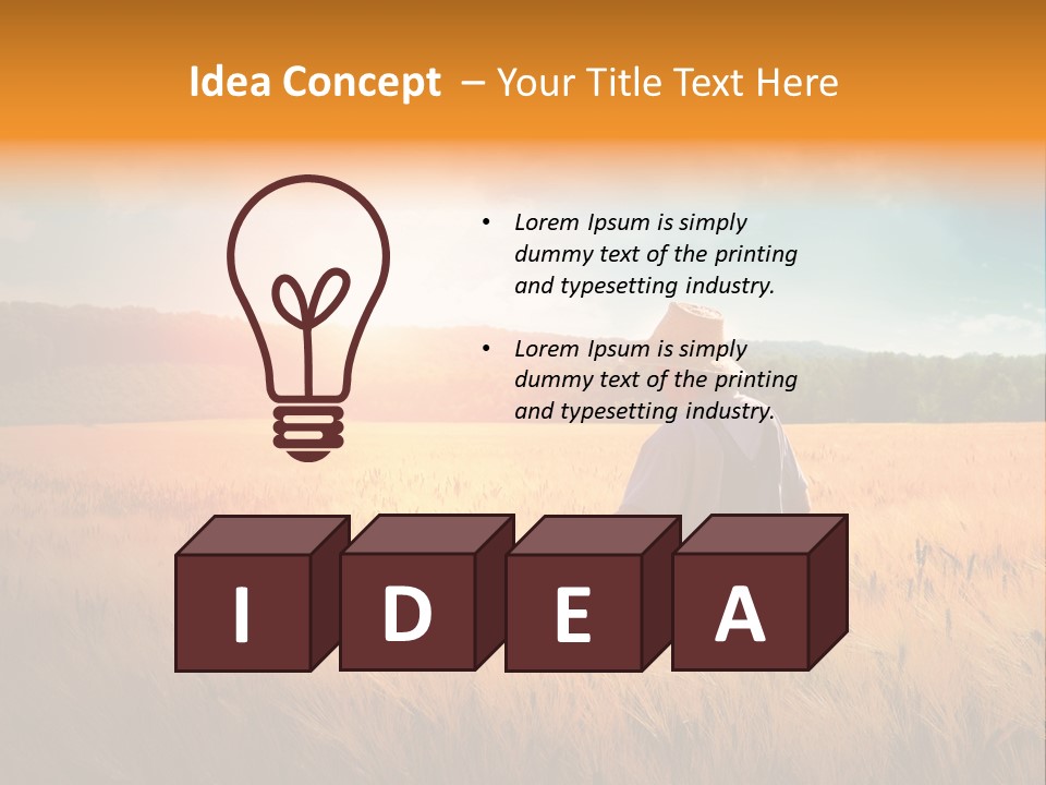 Land Ground Man PowerPoint Template