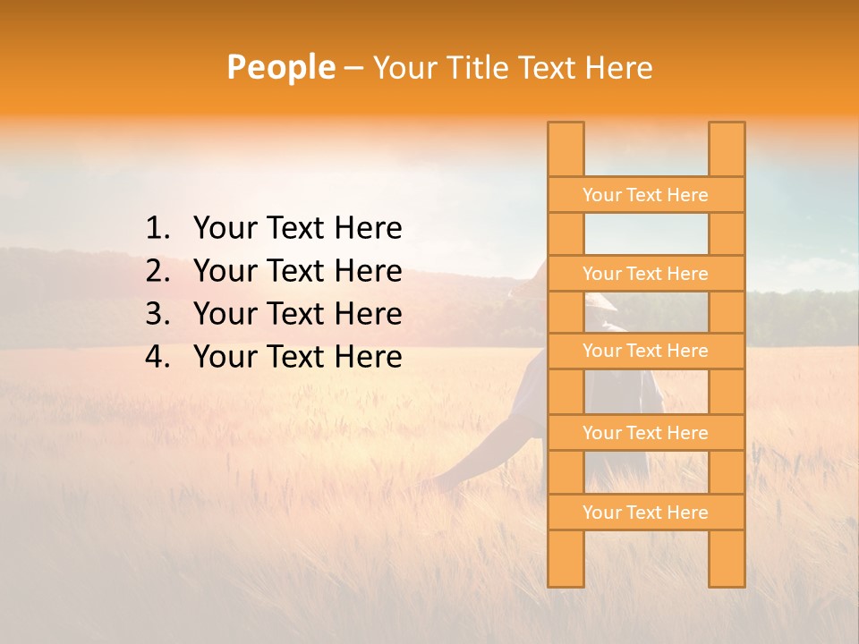 Land Ground Man PowerPoint Template