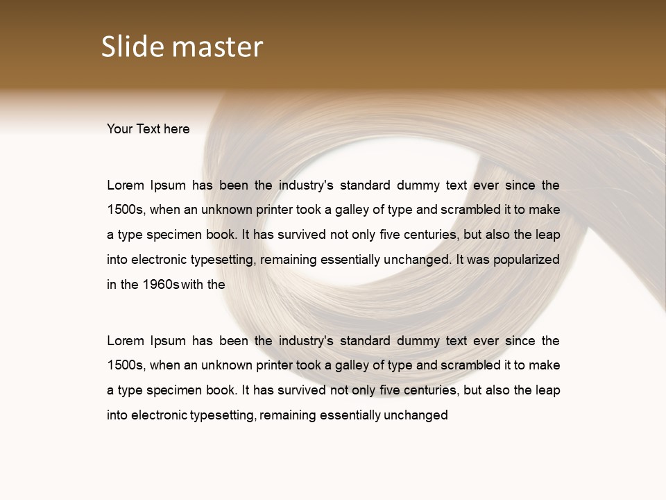 Shampoo Coiffure Hair PowerPoint Template