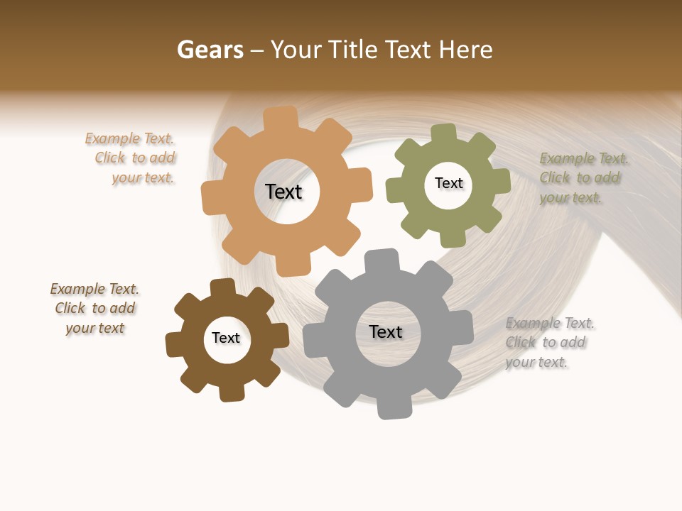 Shampoo Coiffure Hair PowerPoint Template