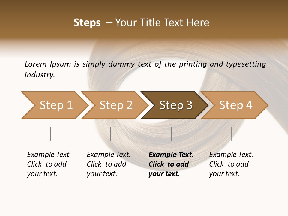 Shampoo Coiffure Hair PowerPoint Template