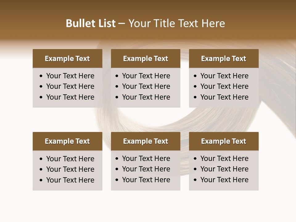 Shampoo Coiffure Hair PowerPoint Template