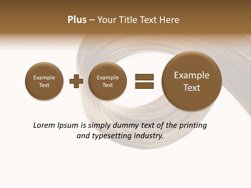 Shampoo Coiffure Hair PowerPoint Template