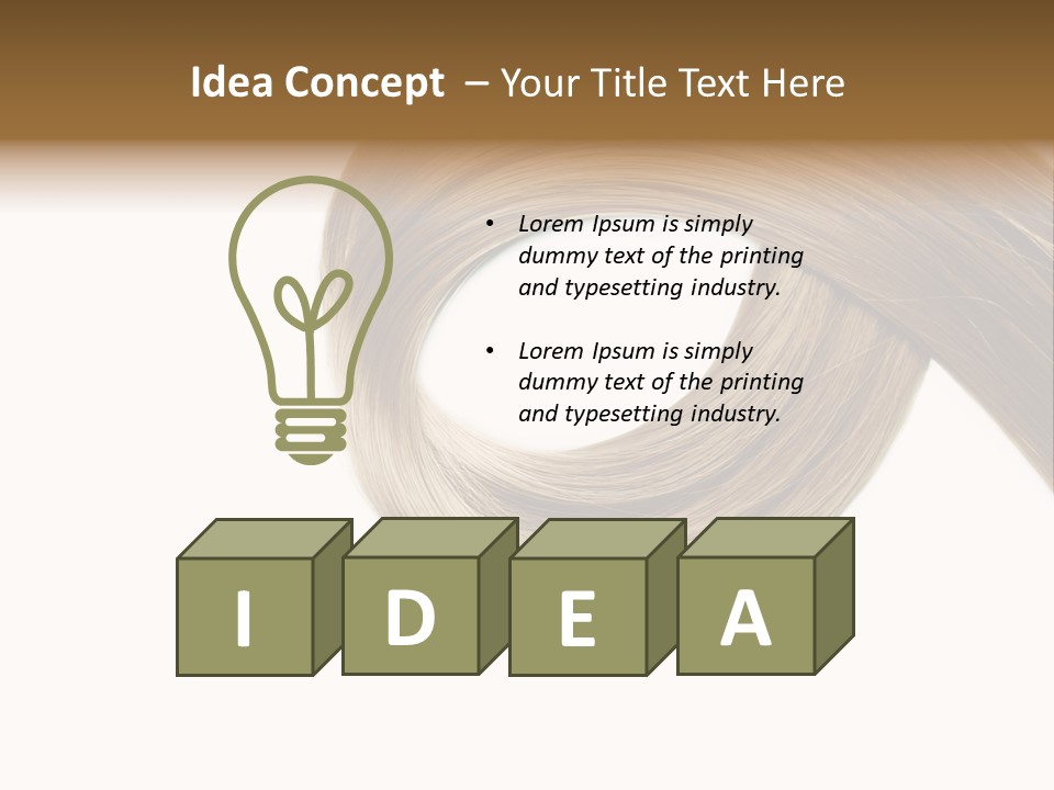 Shampoo Coiffure Hair PowerPoint Template