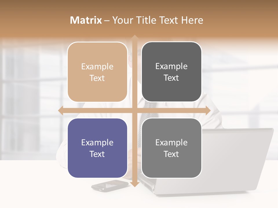 Sit People Mobile PowerPoint Template