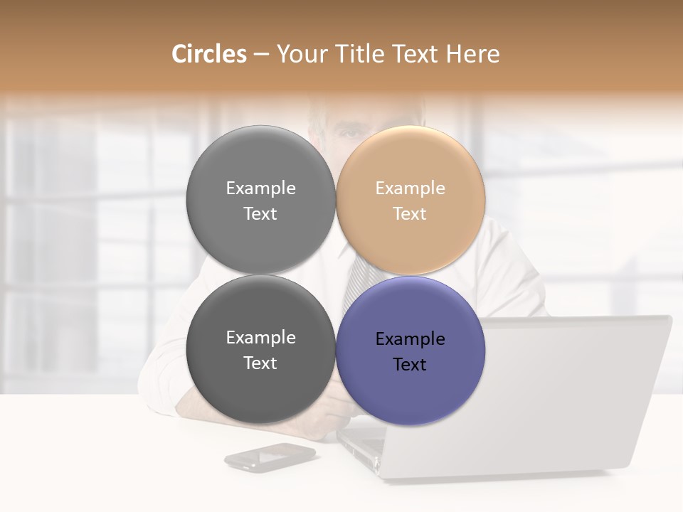 Sit People Mobile PowerPoint Template