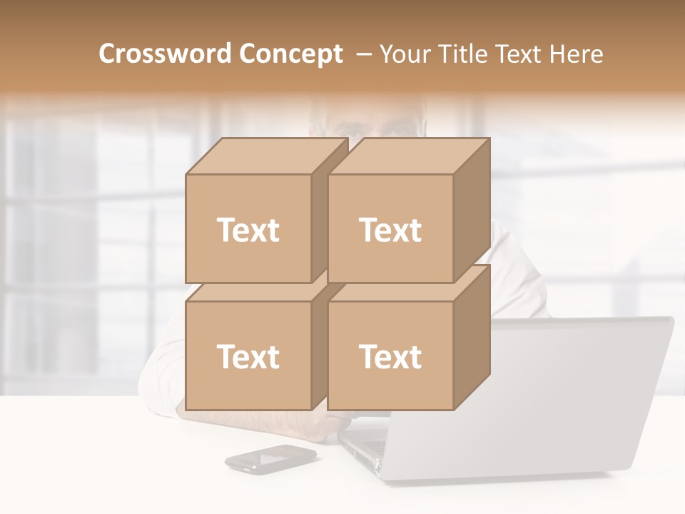 Sit People Mobile PowerPoint Template