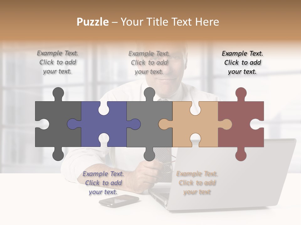 Sit People Mobile PowerPoint Template