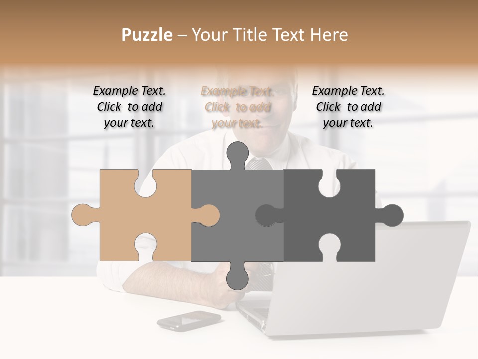 Sit People Mobile PowerPoint Template