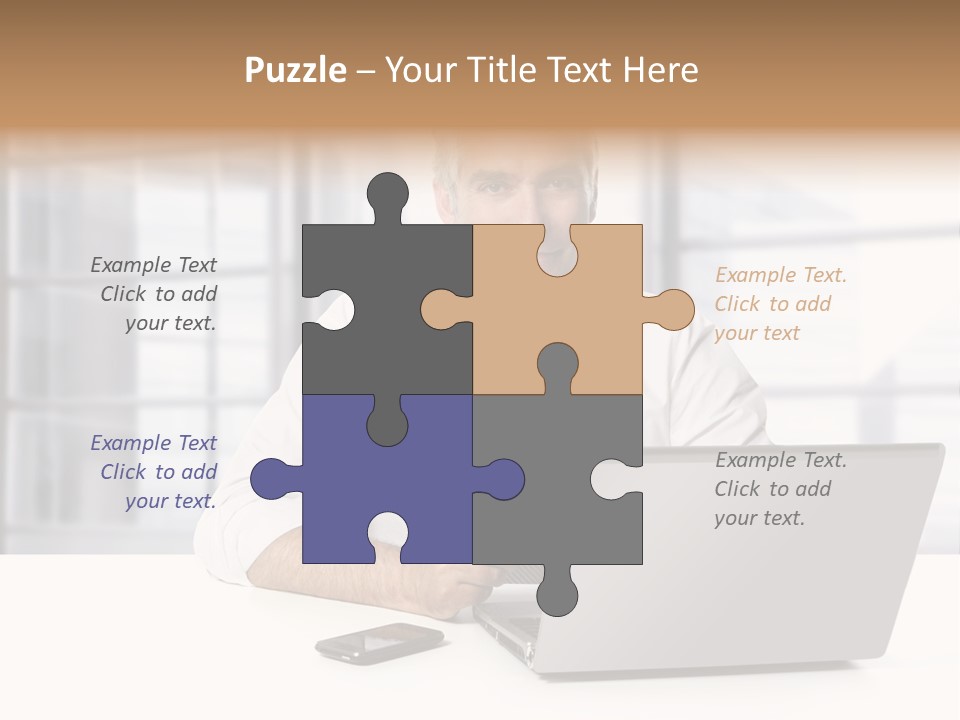 Sit People Mobile PowerPoint Template