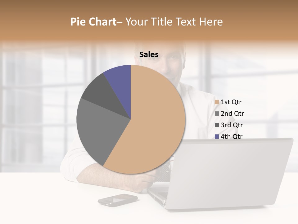 Sit People Mobile PowerPoint Template