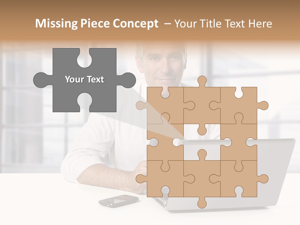 Sit People Mobile PowerPoint Template