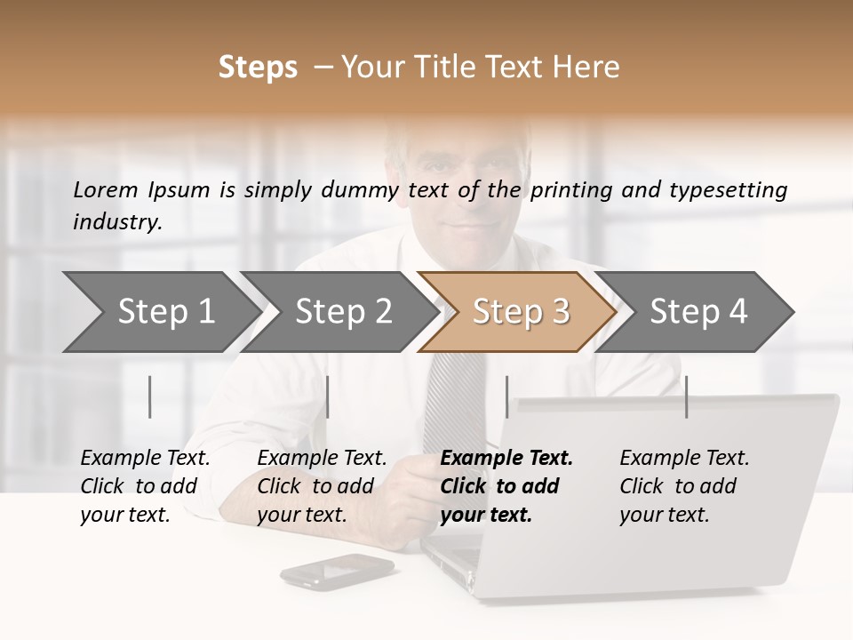 Sit People Mobile PowerPoint Template