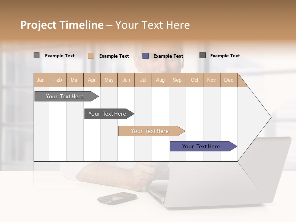 Sit People Mobile PowerPoint Template