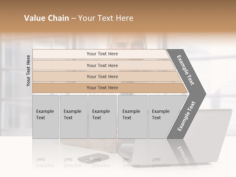Sit People Mobile PowerPoint Template