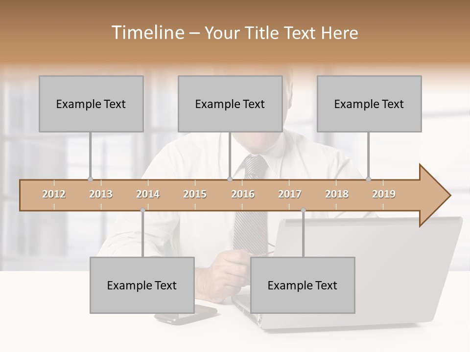 Sit People Mobile PowerPoint Template