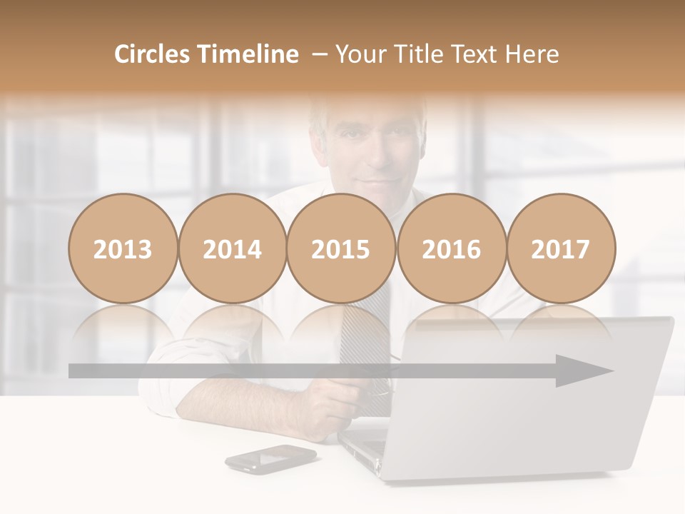 Sit People Mobile PowerPoint Template