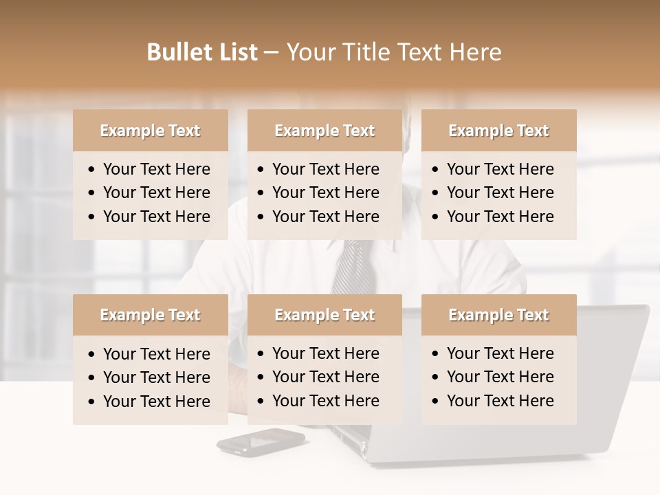 Sit People Mobile PowerPoint Template