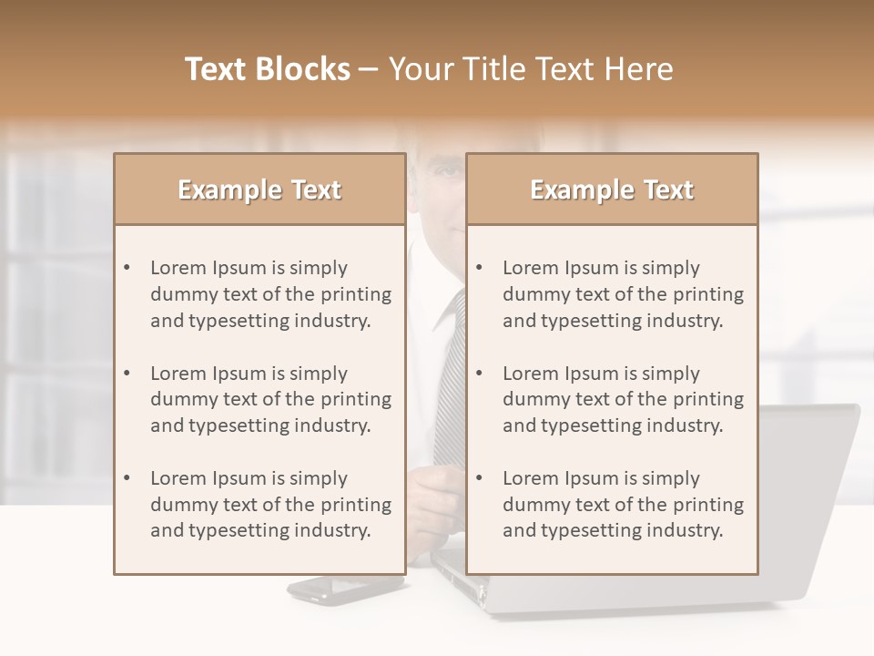 Sit People Mobile PowerPoint Template