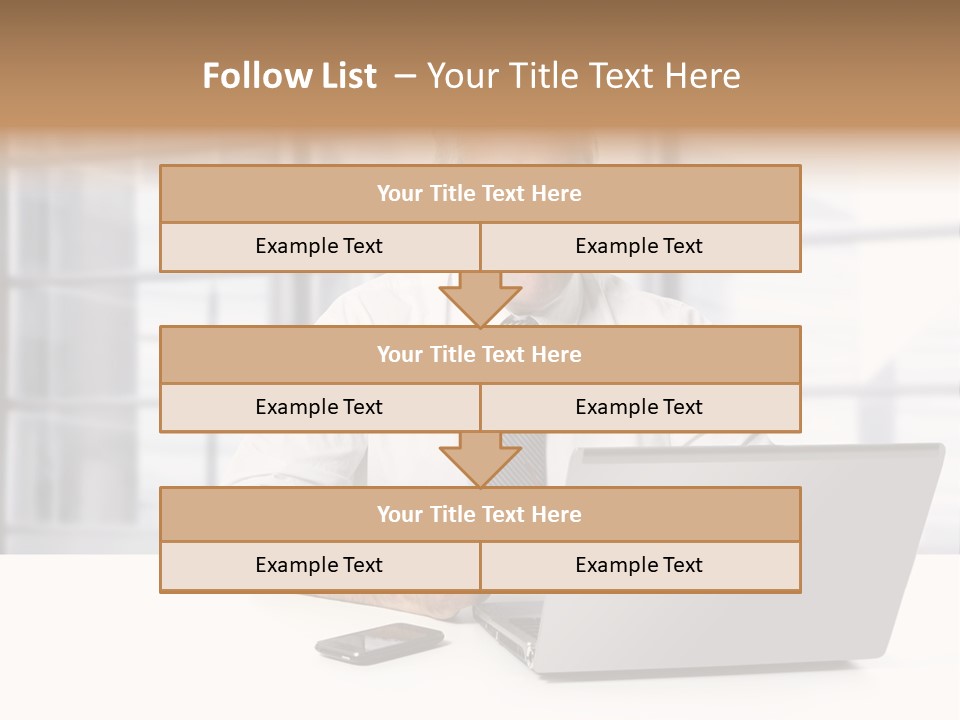 Sit People Mobile PowerPoint Template