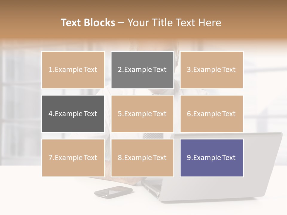 Sit People Mobile PowerPoint Template