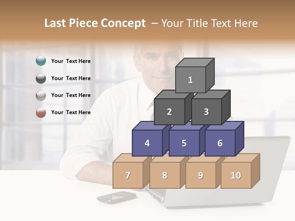 Sit People Mobile PowerPoint Template