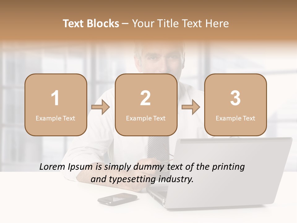 Sit People Mobile PowerPoint Template