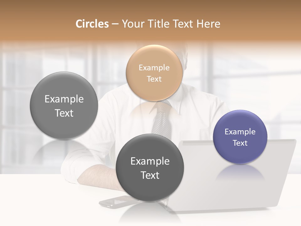 Sit People Mobile PowerPoint Template