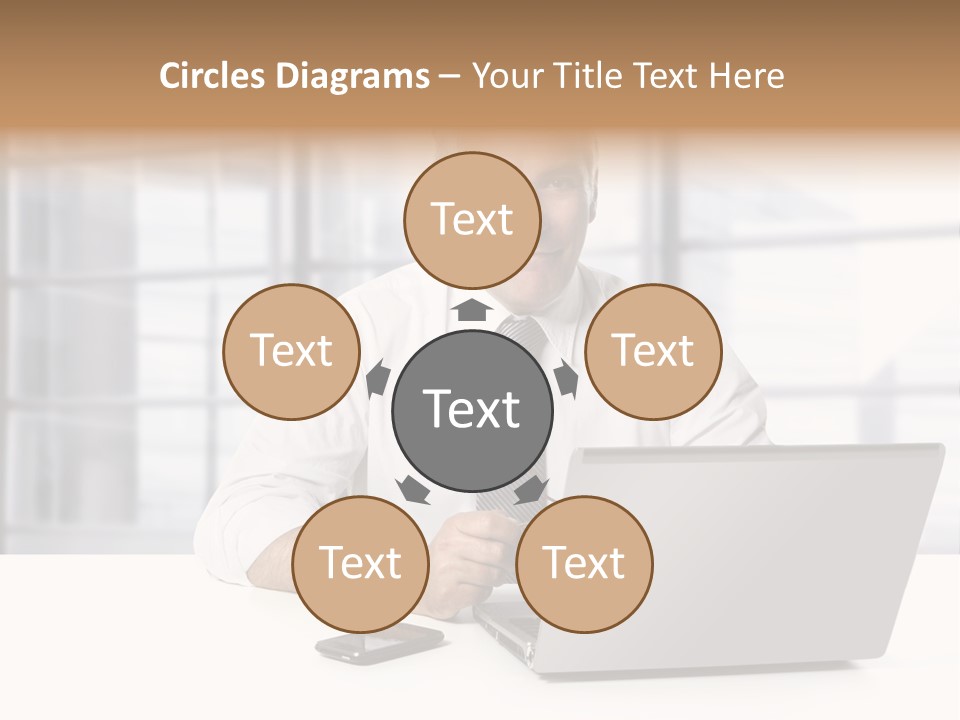 Sit People Mobile PowerPoint Template