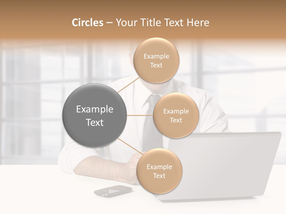 Sit People Mobile PowerPoint Template