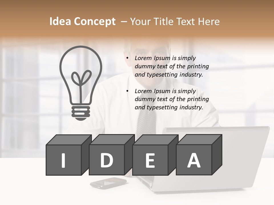 Sit People Mobile PowerPoint Template