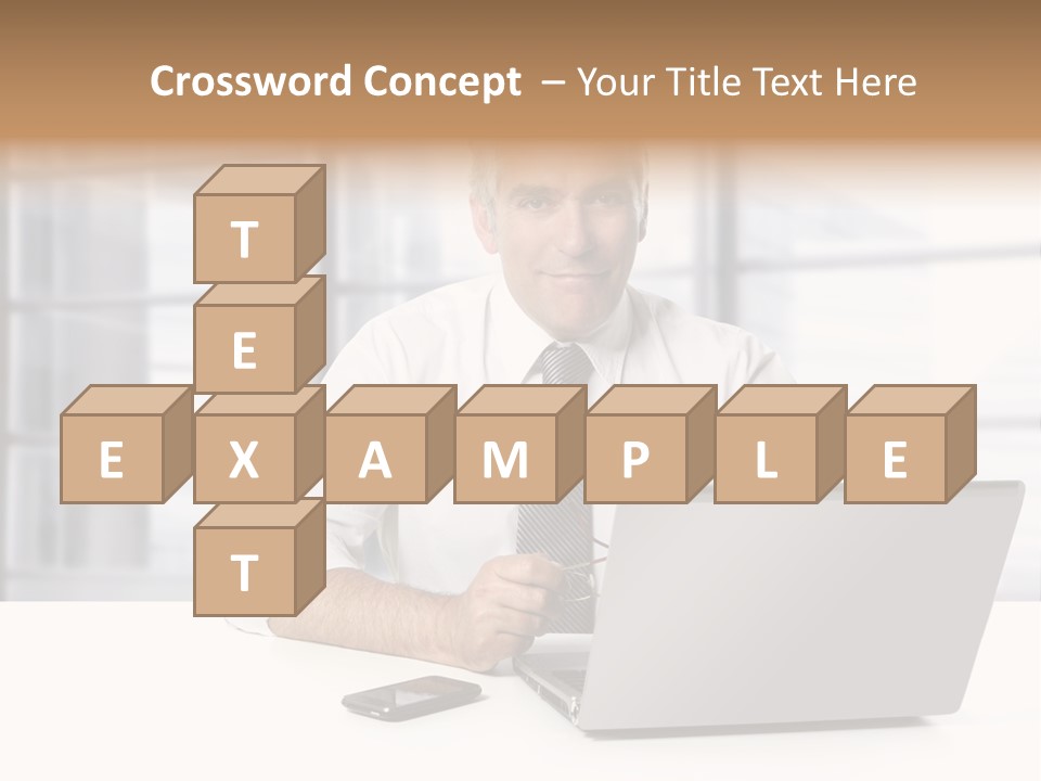 Sit People Mobile PowerPoint Template