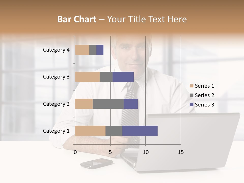 Sit People Mobile PowerPoint Template