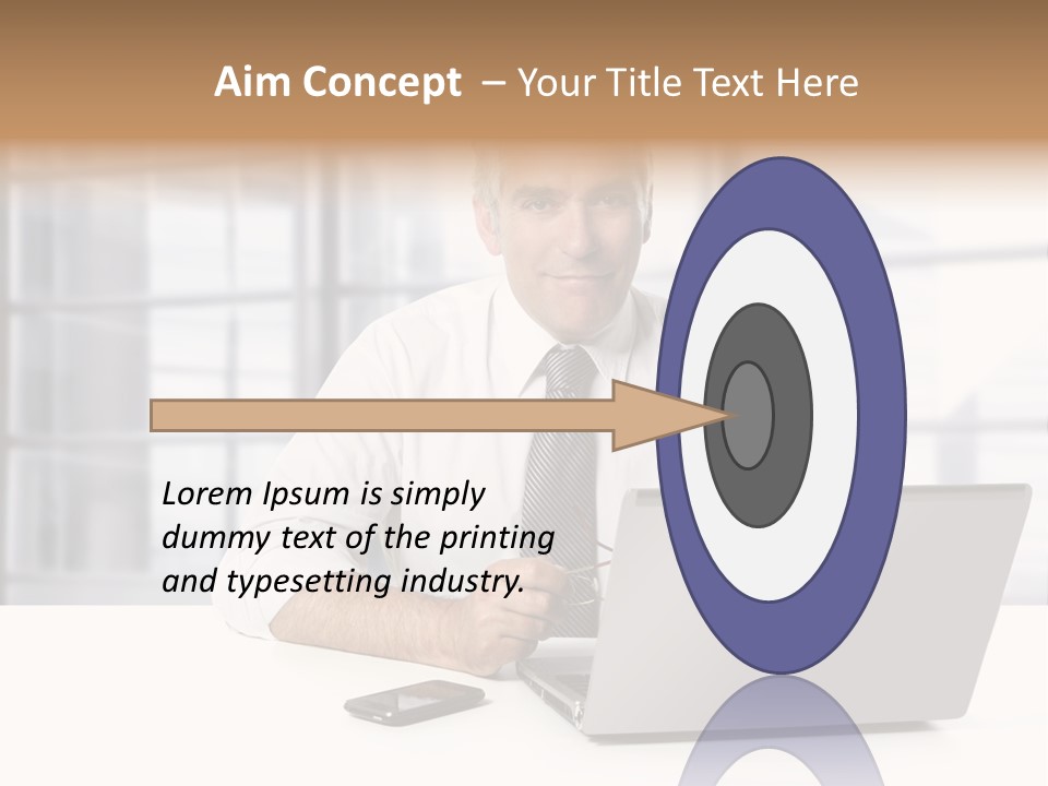 Sit People Mobile PowerPoint Template