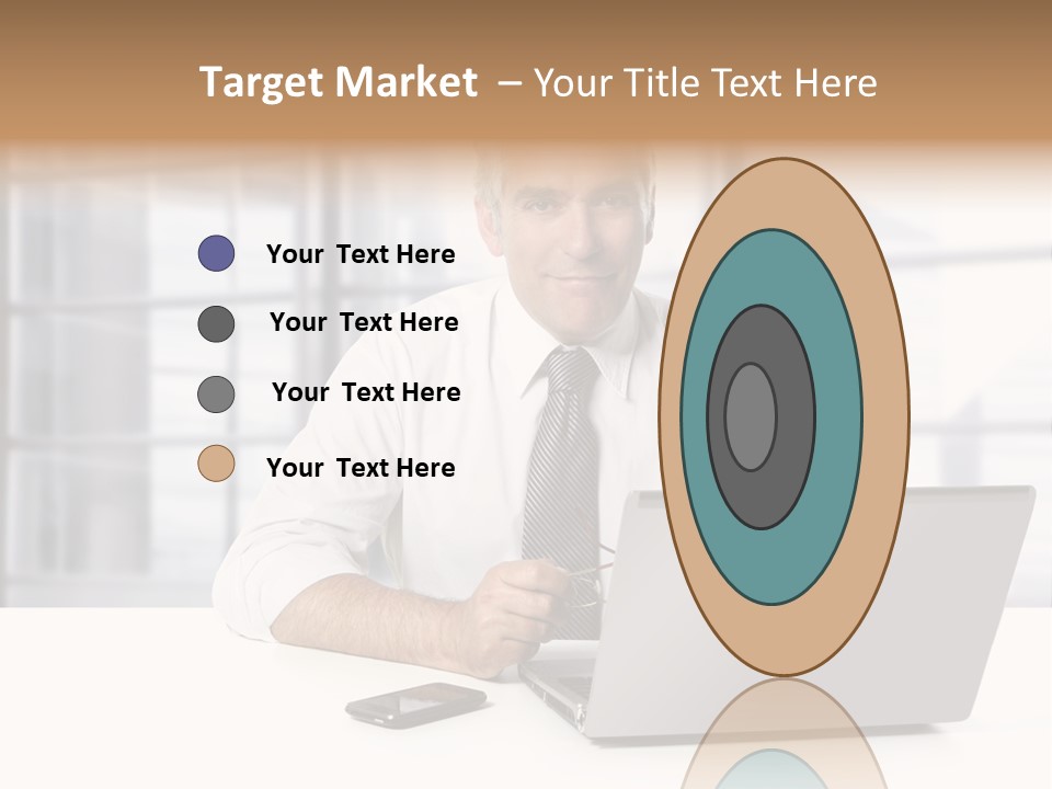 Sit People Mobile PowerPoint Template