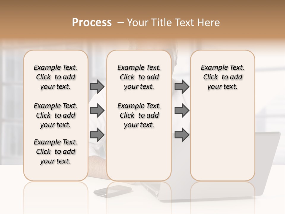 Sit People Mobile PowerPoint Template
