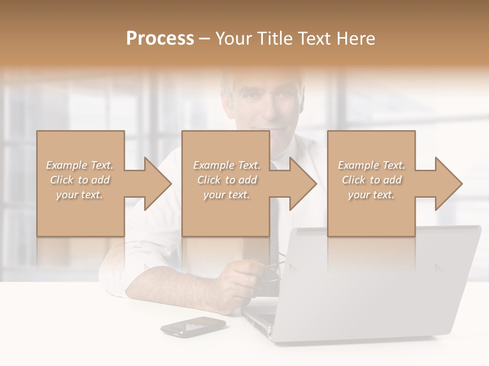 Sit People Mobile PowerPoint Template