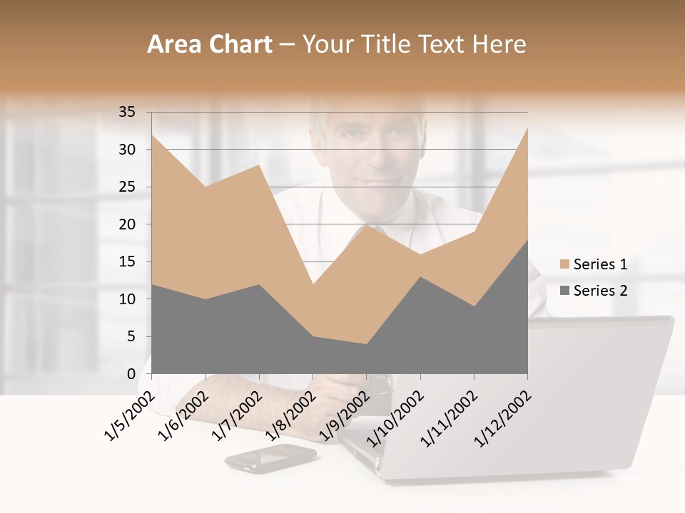 Sit People Mobile PowerPoint Template