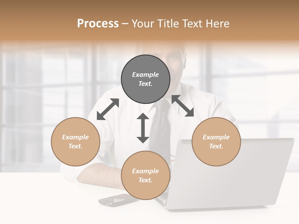 Sit People Mobile PowerPoint Template