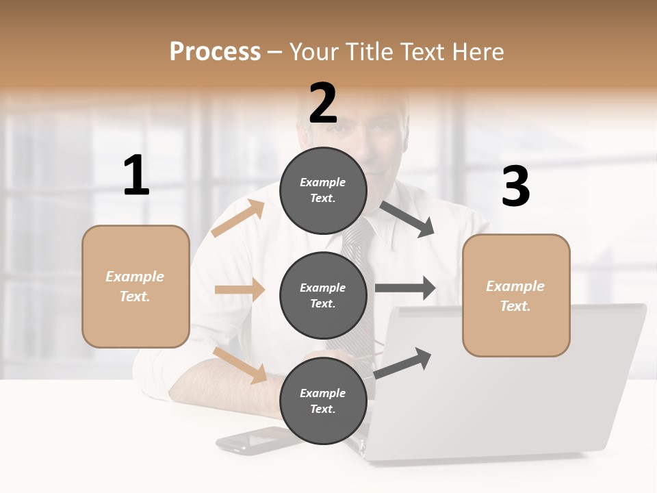 Sit People Mobile PowerPoint Template