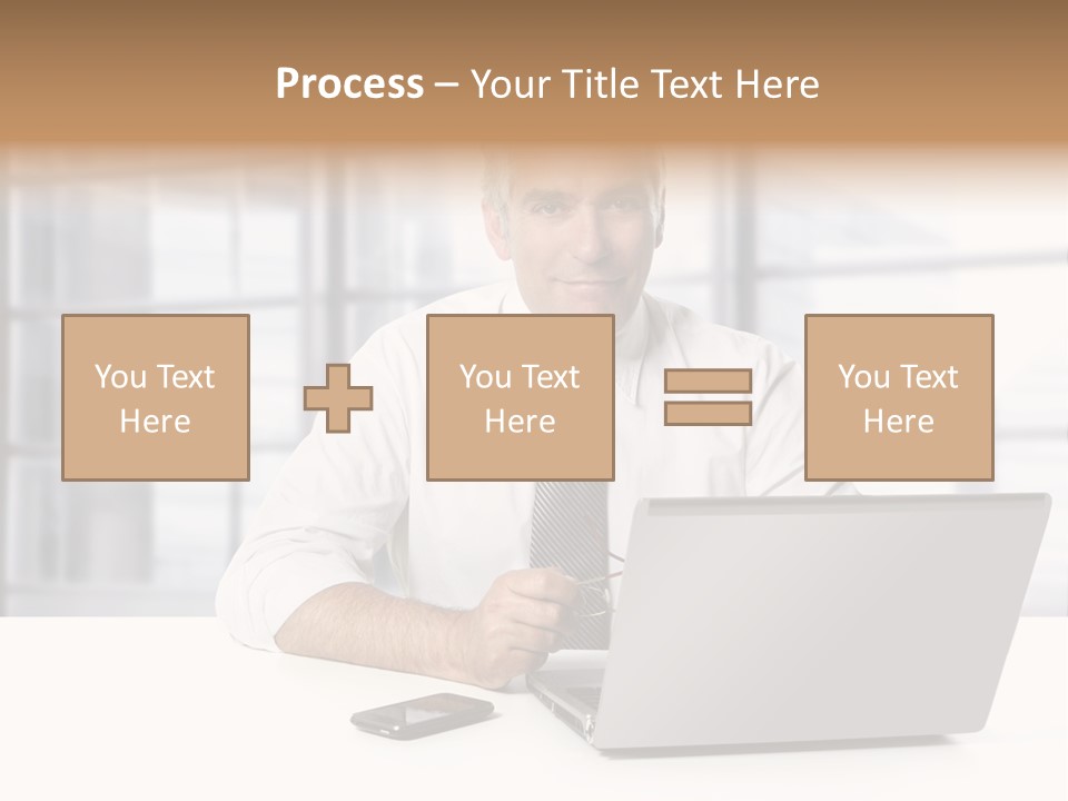 Sit People Mobile PowerPoint Template