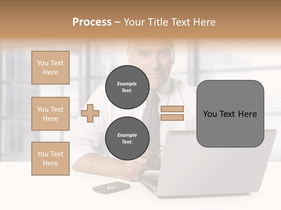 Sit People Mobile PowerPoint Template