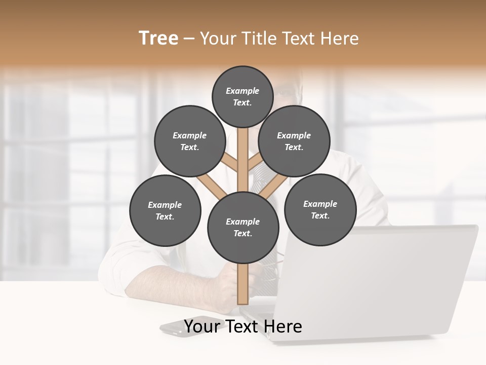 Sit People Mobile PowerPoint Template