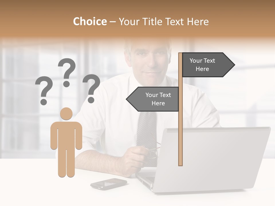 Sit People Mobile PowerPoint Template